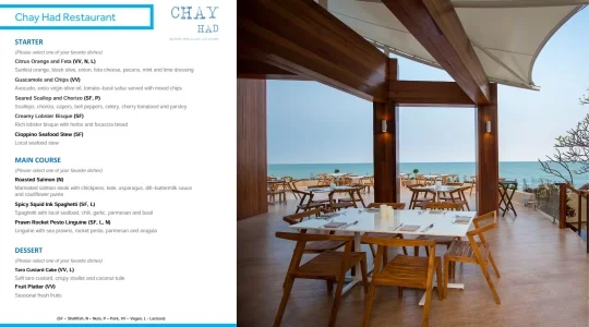 ChayHadBeachFrontRestaurant&Lounge（西洋料理）